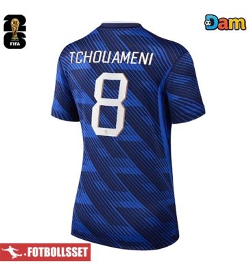 Frankrike Aurelien Tchouameni #8 Hemmatröja Dam VM 2026 Kortärmad